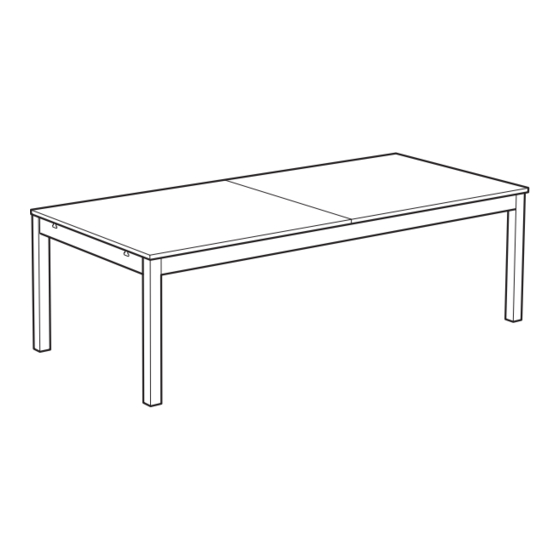 IKEA BJURSTA DINING TABLE 94X114X133 Instructions Manual