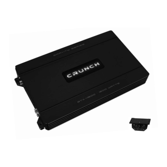 Crunch GTX 2400 Owner's Manual