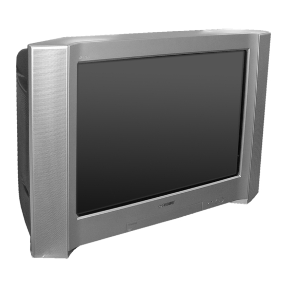 Sony TRINITRON KV-SW292M80 Service Manual