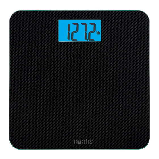 HOMEDICS ELECTRONIC DIGITAL SCALE INSTRUCTION MANUAL Pdf Download