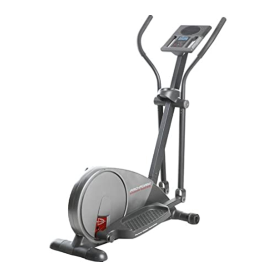 Proform xp 420 discount razor elliptical manual