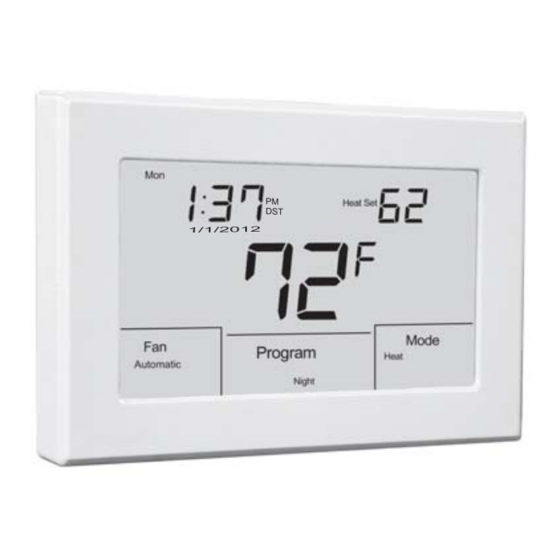 JACKSON SYSTEMS T32TS TOUCHSCREEN THERMOSTAT INSTALLATION MANUAL Pdf