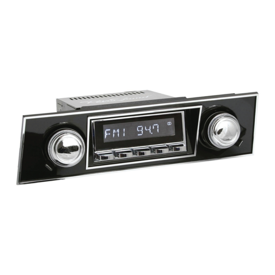 RETROSOUND RETRO CLASSIC RC900C INSTALLATION AND OWNER'S MANUAL Pdf