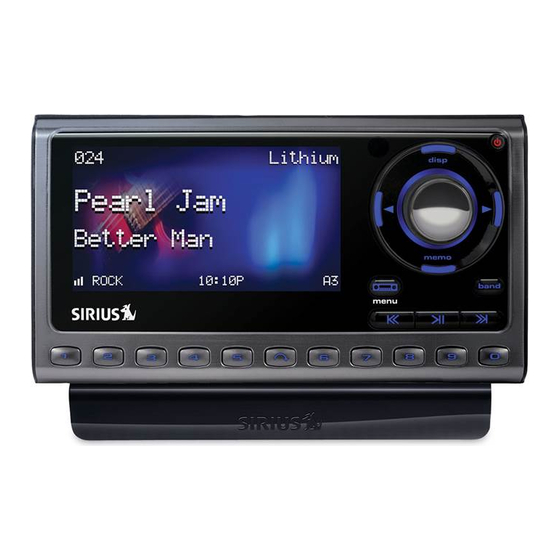 SIRIUS SATELLITE RADIO SPORTSTER 5 USER MANUAL Pdf Download | ManualsLib