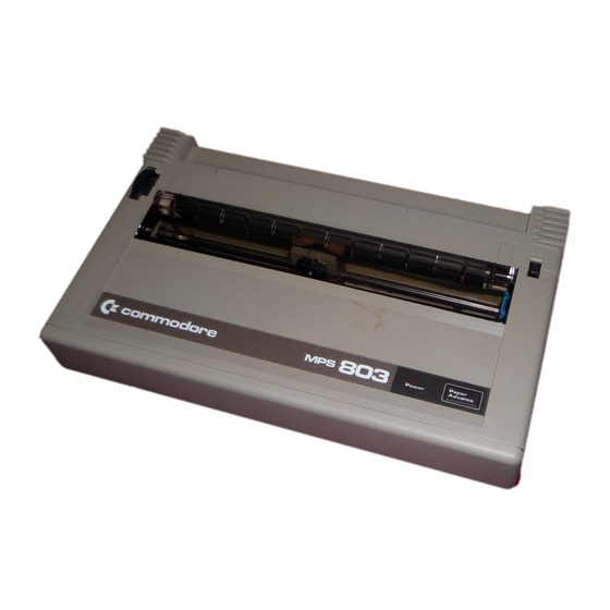 Commodore MPS-803 User Manual