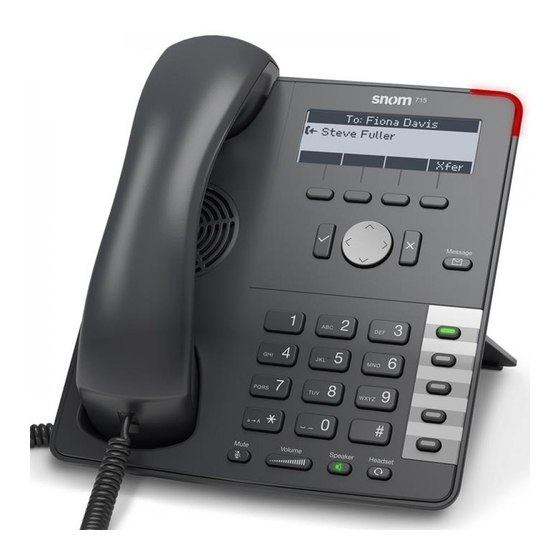 Snom D715 User Manual
