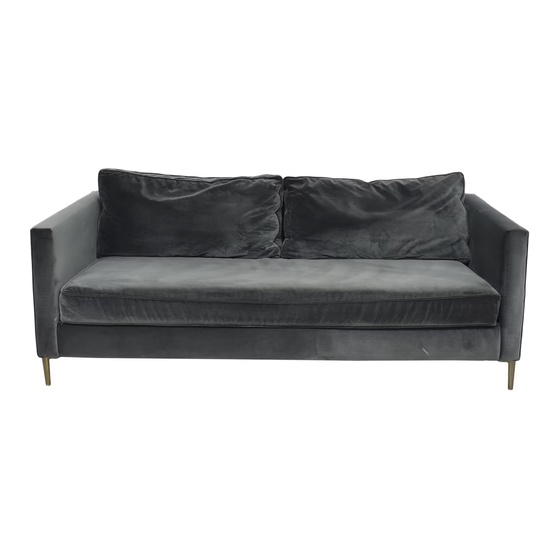 Williams-Sonoma Haven Loft 76 Sofa Assembly Instructions