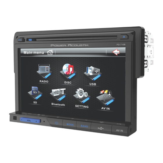 Power Acoustik PD-710B Owner's Manual