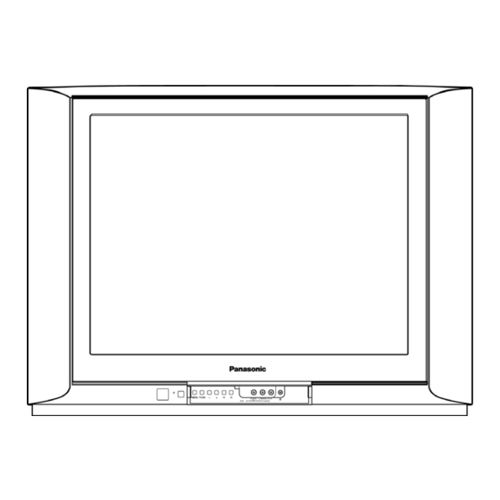 Panasonic TC-21GX20P TV Chassis Manuals