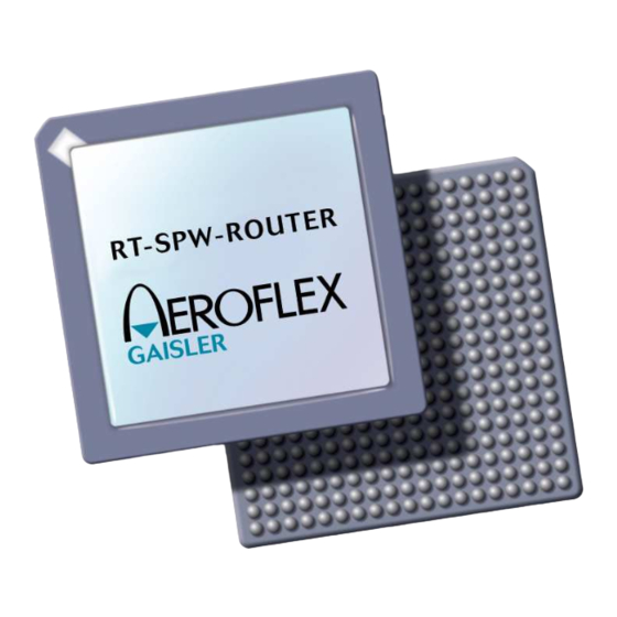 Aeroflex Gaisler RT-SPW-ROUTER User Manual