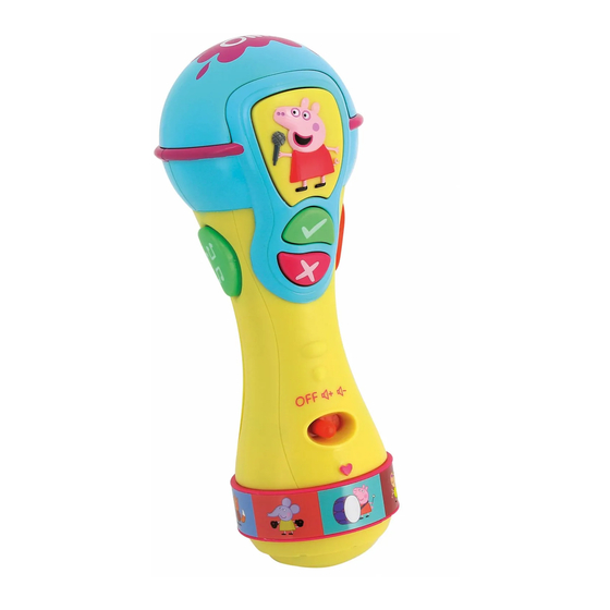 Peppa Pig  Sing and LearnMicrophone Instruction Manual