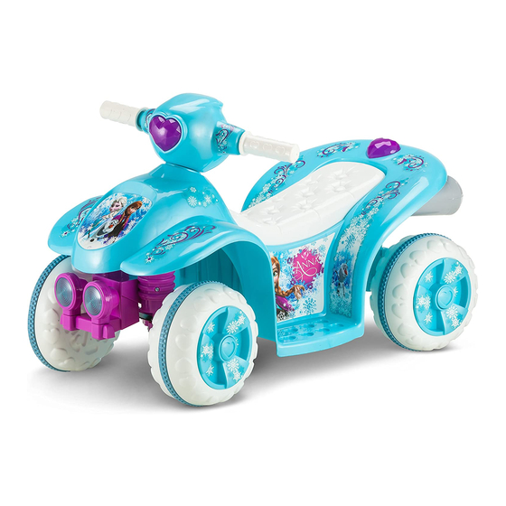 PACIFIC CYCLE Frozen Toddler Quad KT1168 Manuals