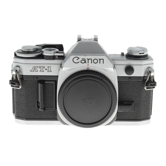 Canon AT-1 Instructions Manual