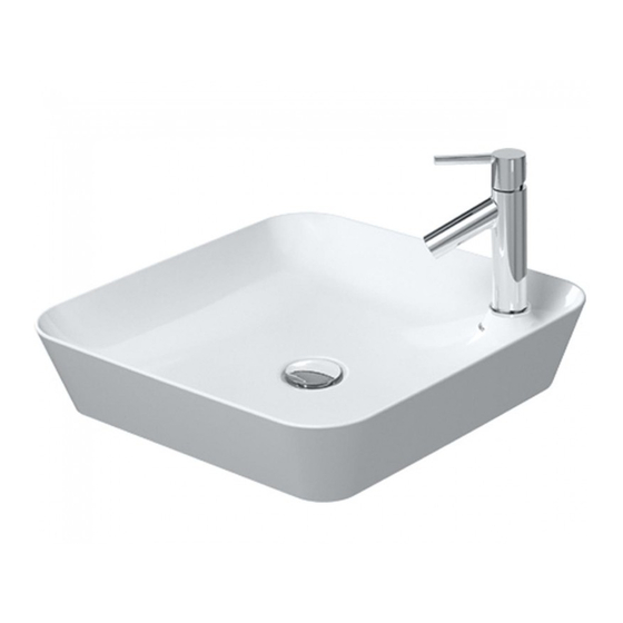DURAVIT Cape Cod Series Template And Mounting Instructions