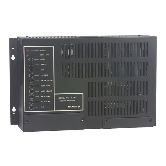 Bogen TPU35B Specifications