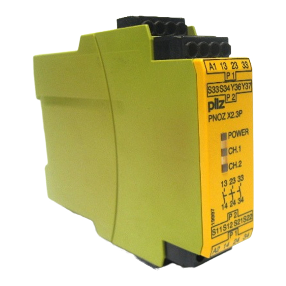 Pilz PNOZ X2.3P Operating Instructions Manual