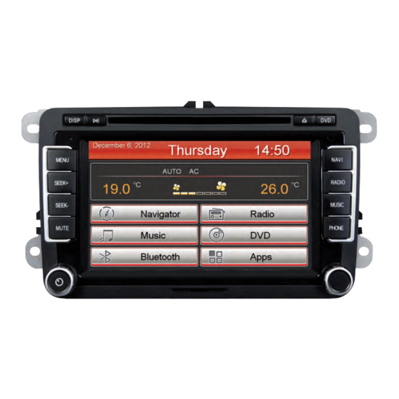 ESX Vision Naviceiver VN710 VW-P1 Owner's Manual
