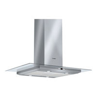 Bosch extractor hood Instructions For Installation And Use Manual