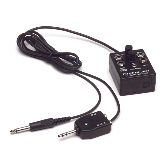 Pilot Communications PA-200T Operational Manual