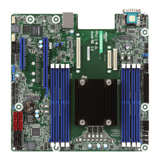 ASROCK Rack D2143D8UM2 Quick Installation Manual