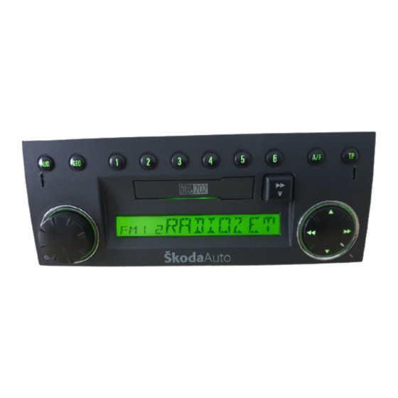 Skoda MS 202 Operating Instructions Manual