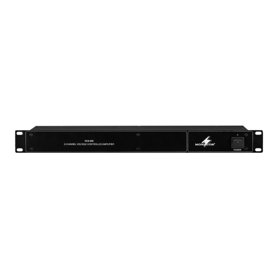 Monacor VCA-202 Instruction Manual