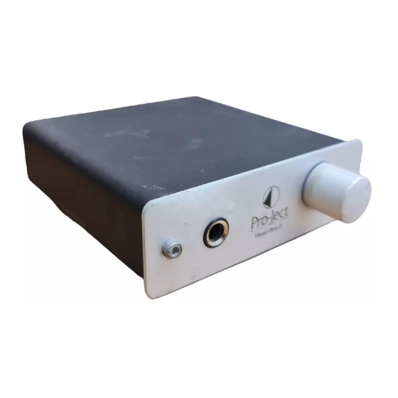 Pro-Ject Audio Systems Pro-Ject Head Box II Instructions For Use