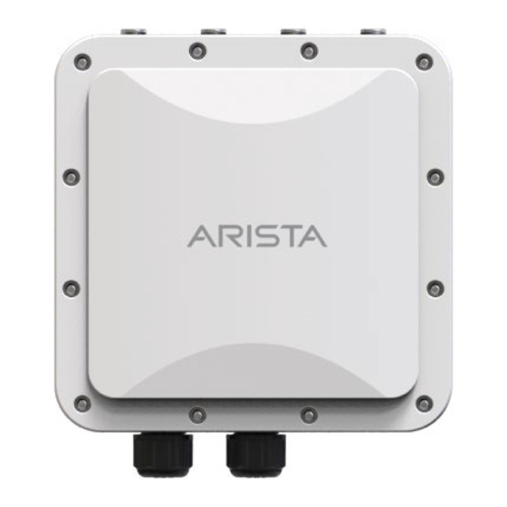 Arista O-105E Quick Start Manual
