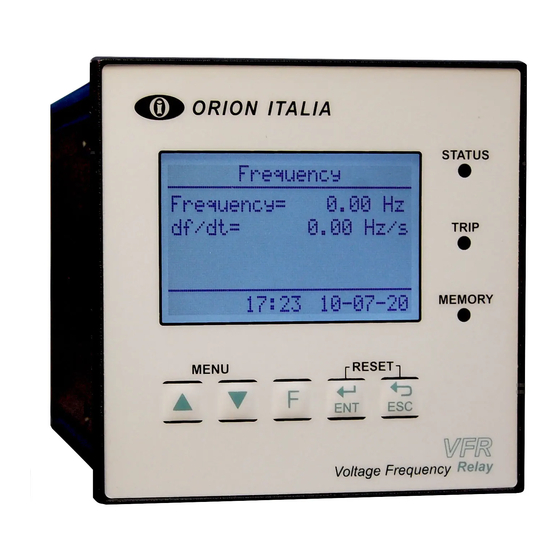 ORION ITALIA VFR-1001 Instruction Manual