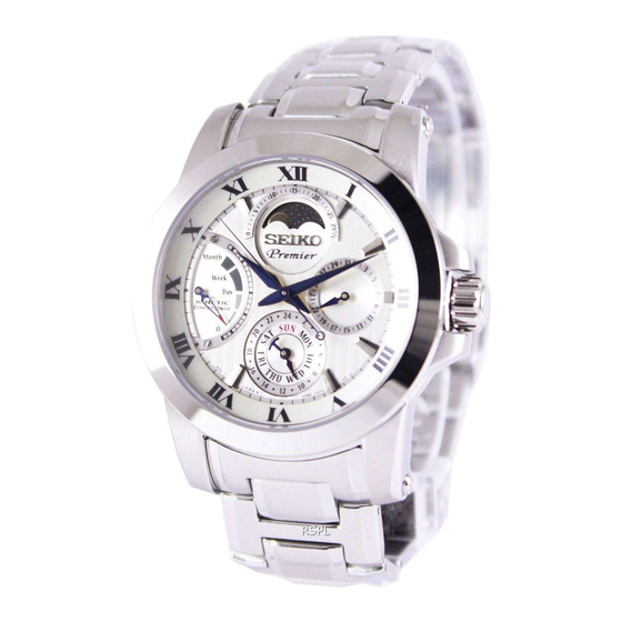 Seiko SRX013P1 Quick Start Manual