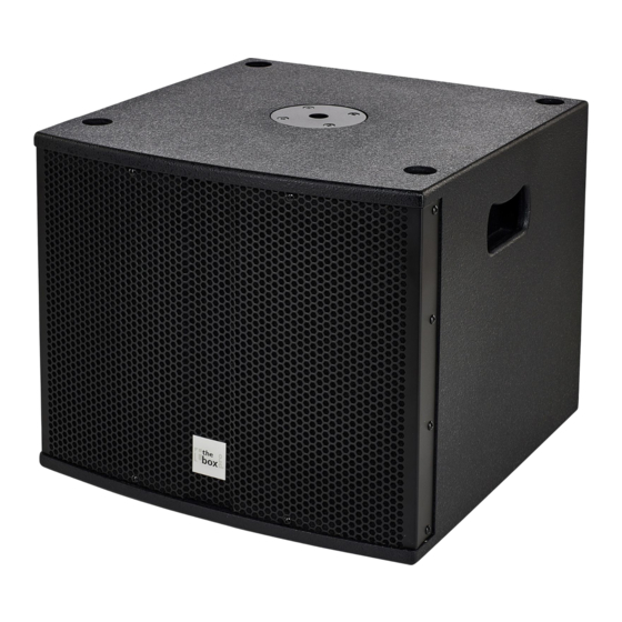 thomann the box pro Achat 112 Sub A User Manual