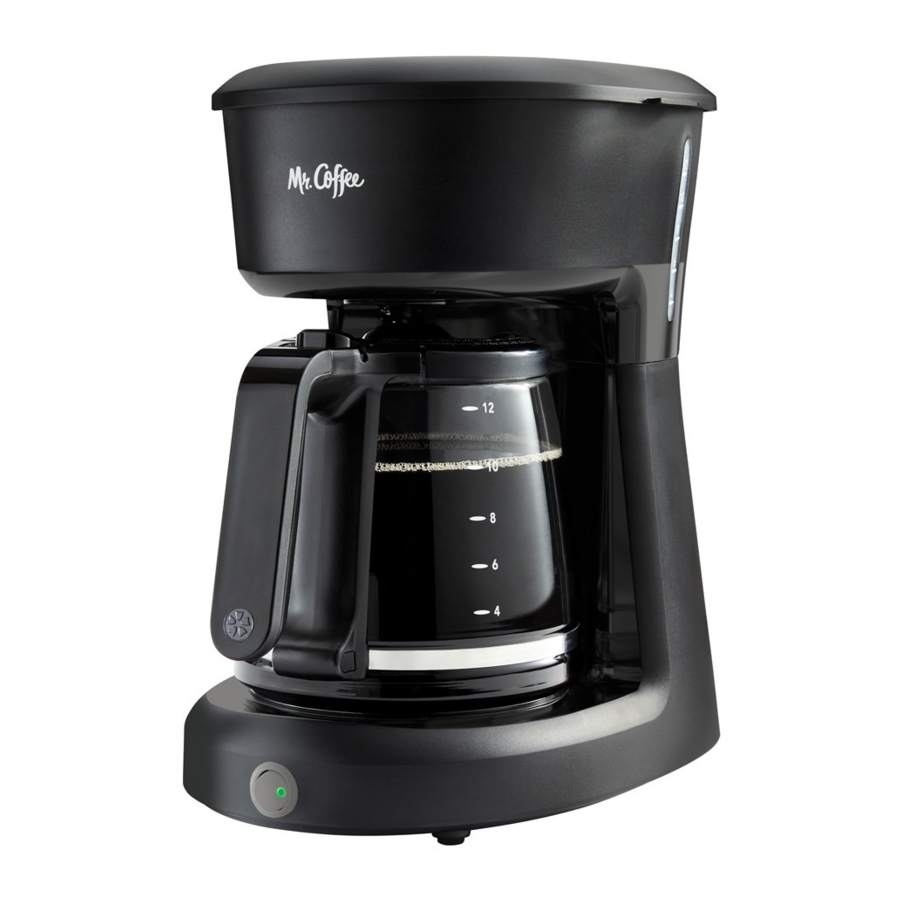 Mr. Coffee BVMC-SC12BL1-2, SC12 Series - Coffee Maker Manual | ManualsLib