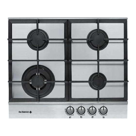 DeDietrich DTE714X Manual For Installation And Use