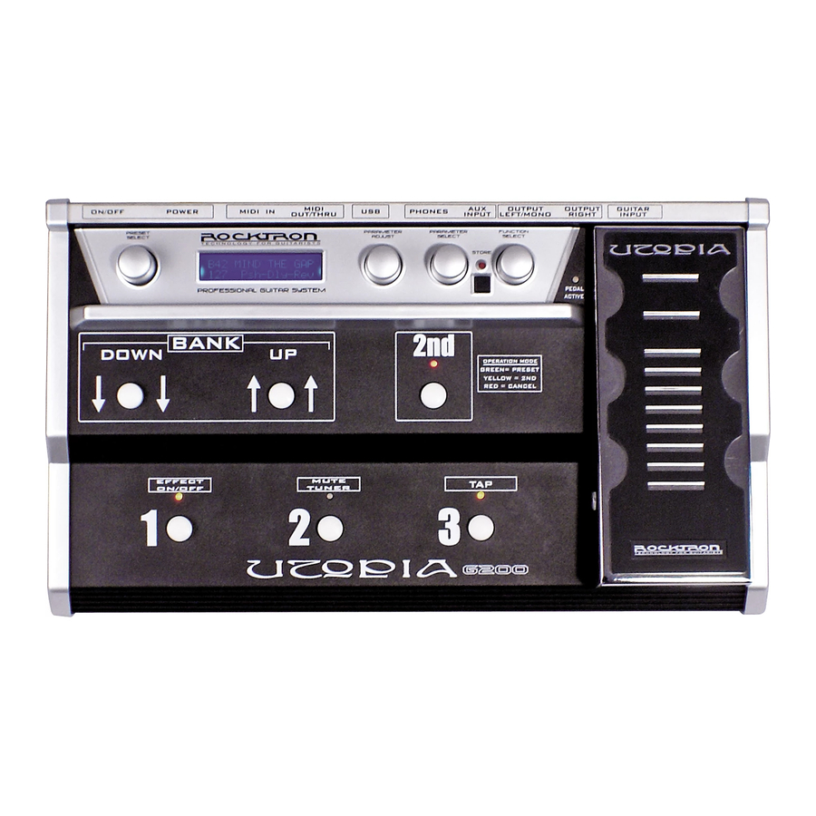 Rocktron Utopia G200 Manual