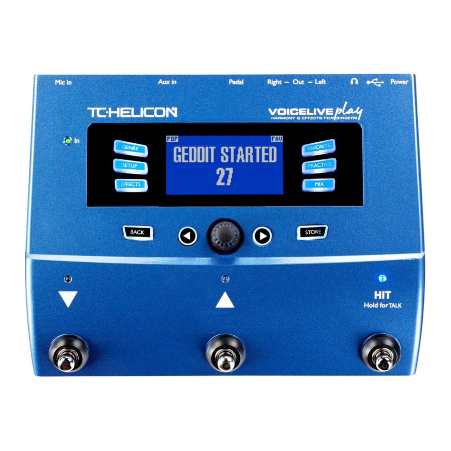 TC-Helicon Voicelive play User Manual