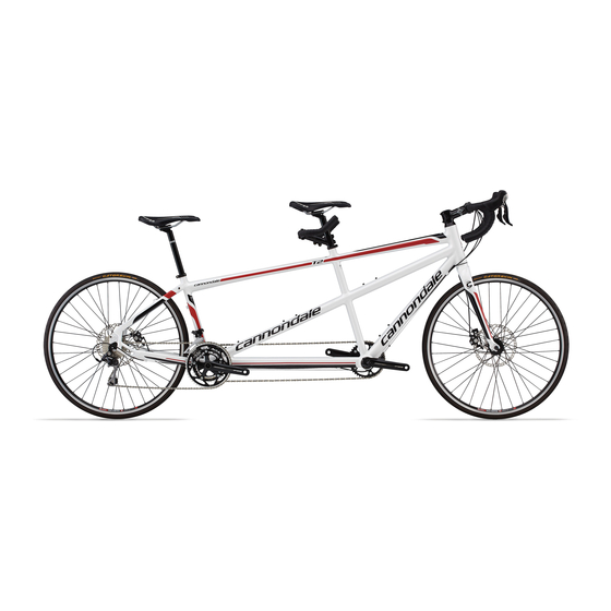 Cannondale TANDEM Owner's Manual Supplement