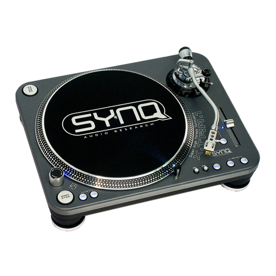 SYNQ AUDIO RESEARCH X-TRM 1 Manual