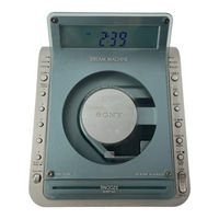 Sony ICF-CD855V - Cd Clock Radio Operating Instructions