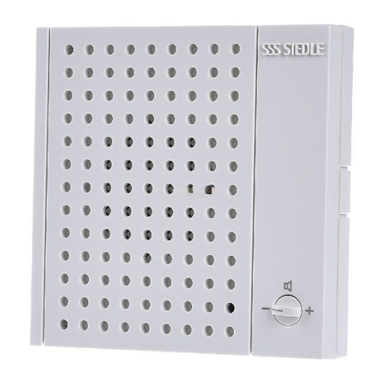 SSS Siedle NS 711-01 Product Information