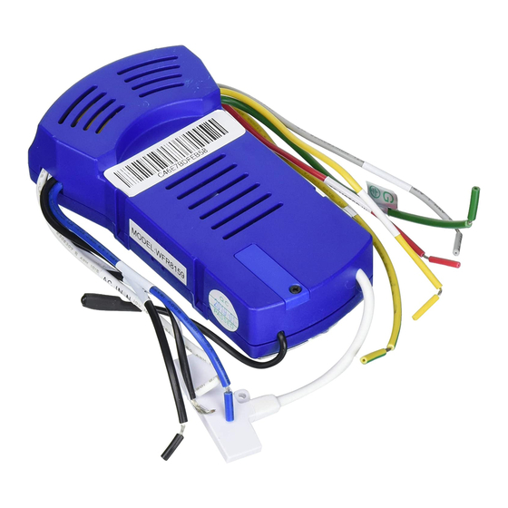 Fanimation fanSync WFR8159 Specification And Instruction Sheet