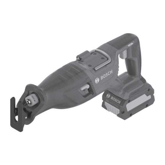 Bosch Professional GSA 18V-28 Original Instructions Manual