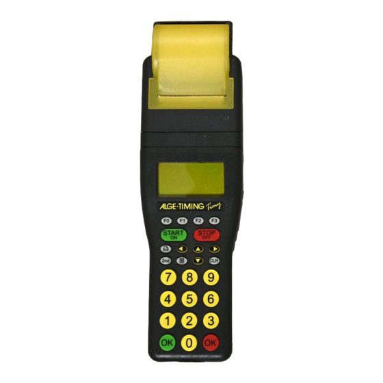ALGE-Timing Timy LapTimer Manual