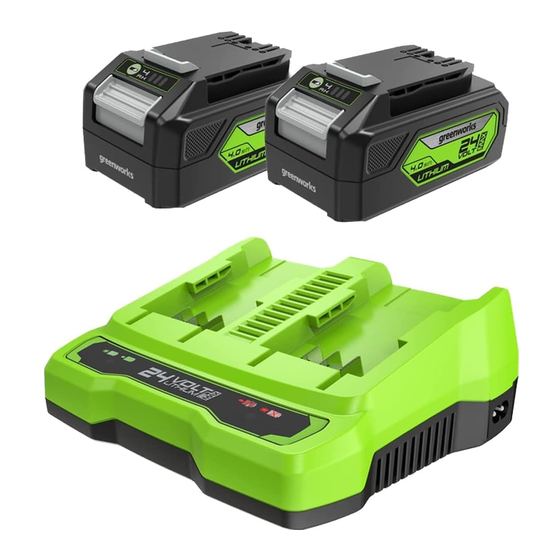 GreenWorks G24X2C Operator's Manual