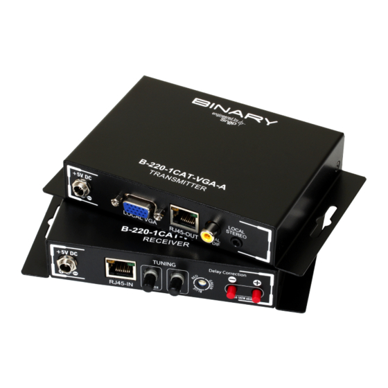 Binary B-220-1CAT-VGA-A Owner's Manual