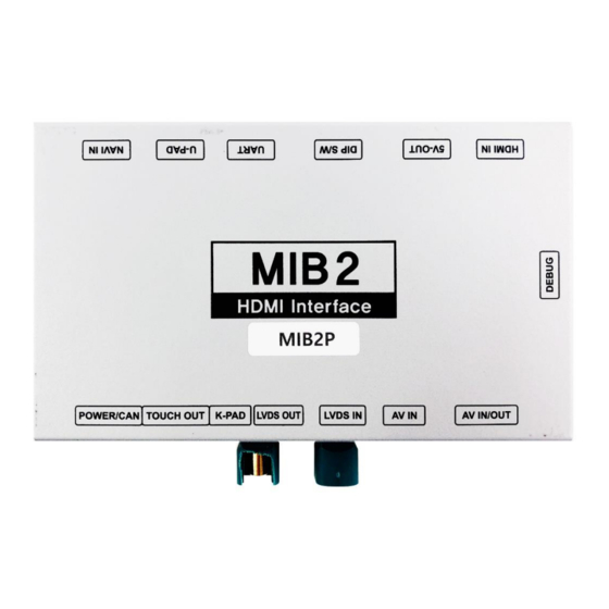 KAP HD-MIB2 Manuals