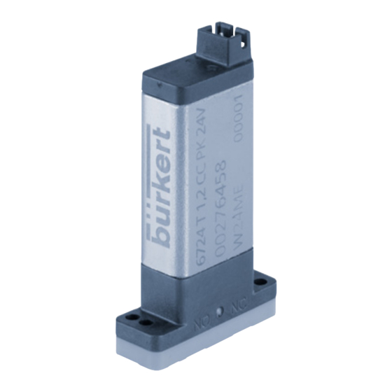 Burkert 6724 Series Operating Instructions