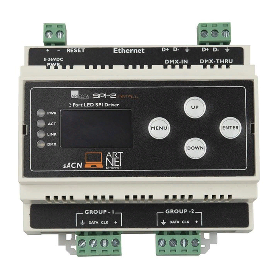 SHOWTEC LED SPI-2 Compact SPI Controller Manuals