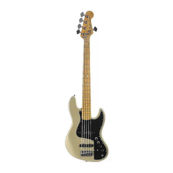 Fender Marcus Miller Jazz Bass V Brochure
