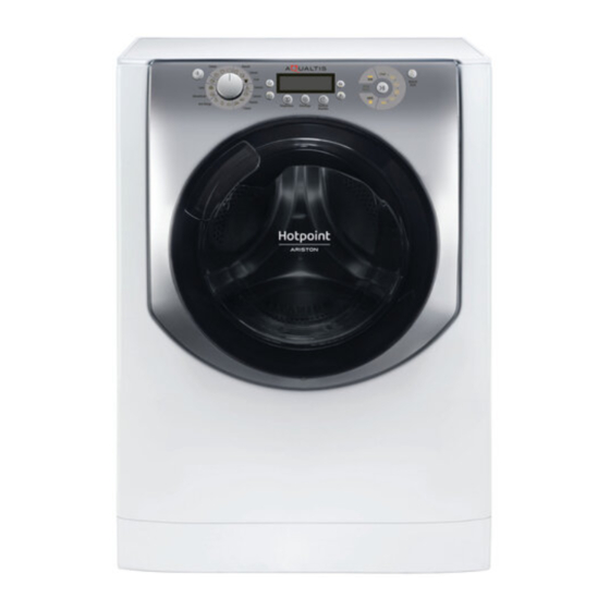 Hotpoint Ariston AQUALTIS AQ86F 29 Instructions For Installation And Use Manual