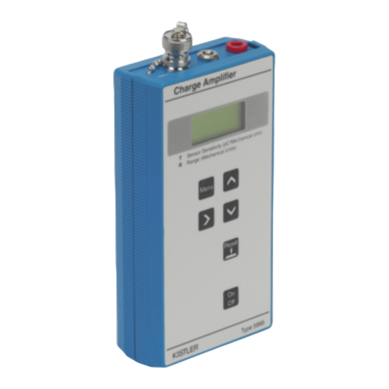 Kistler 5995A Series Instruction Manual